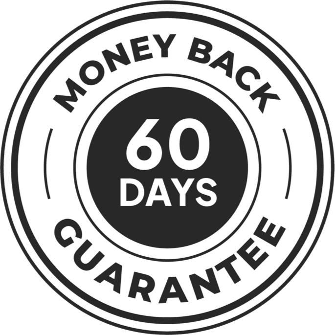 PowerZenX 60-day satisfaction guarantee badge