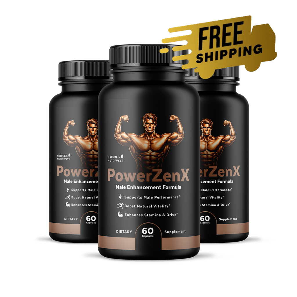 PowerZenX natural male vitality three-bottle package